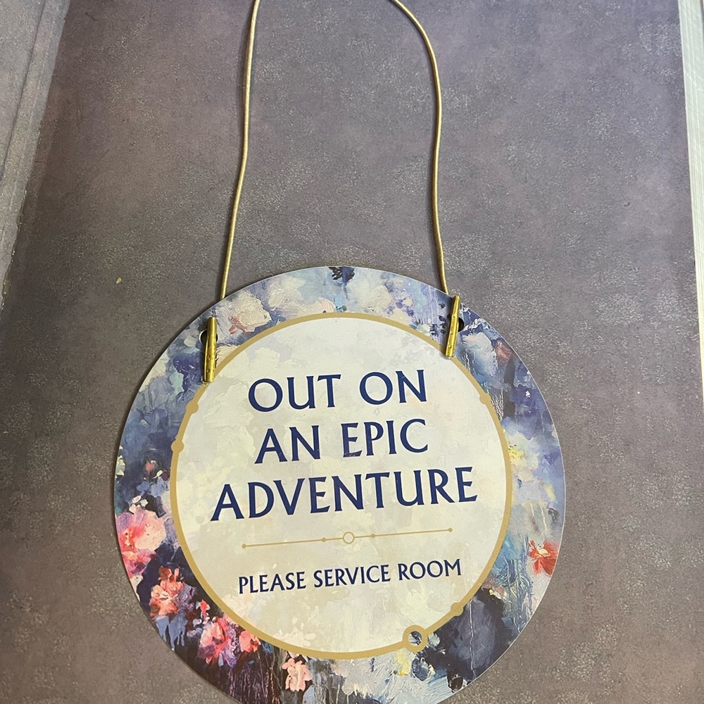 Universal Epic Universe 2025 Helios Hotel Out On An Epic Adventure Door Sign